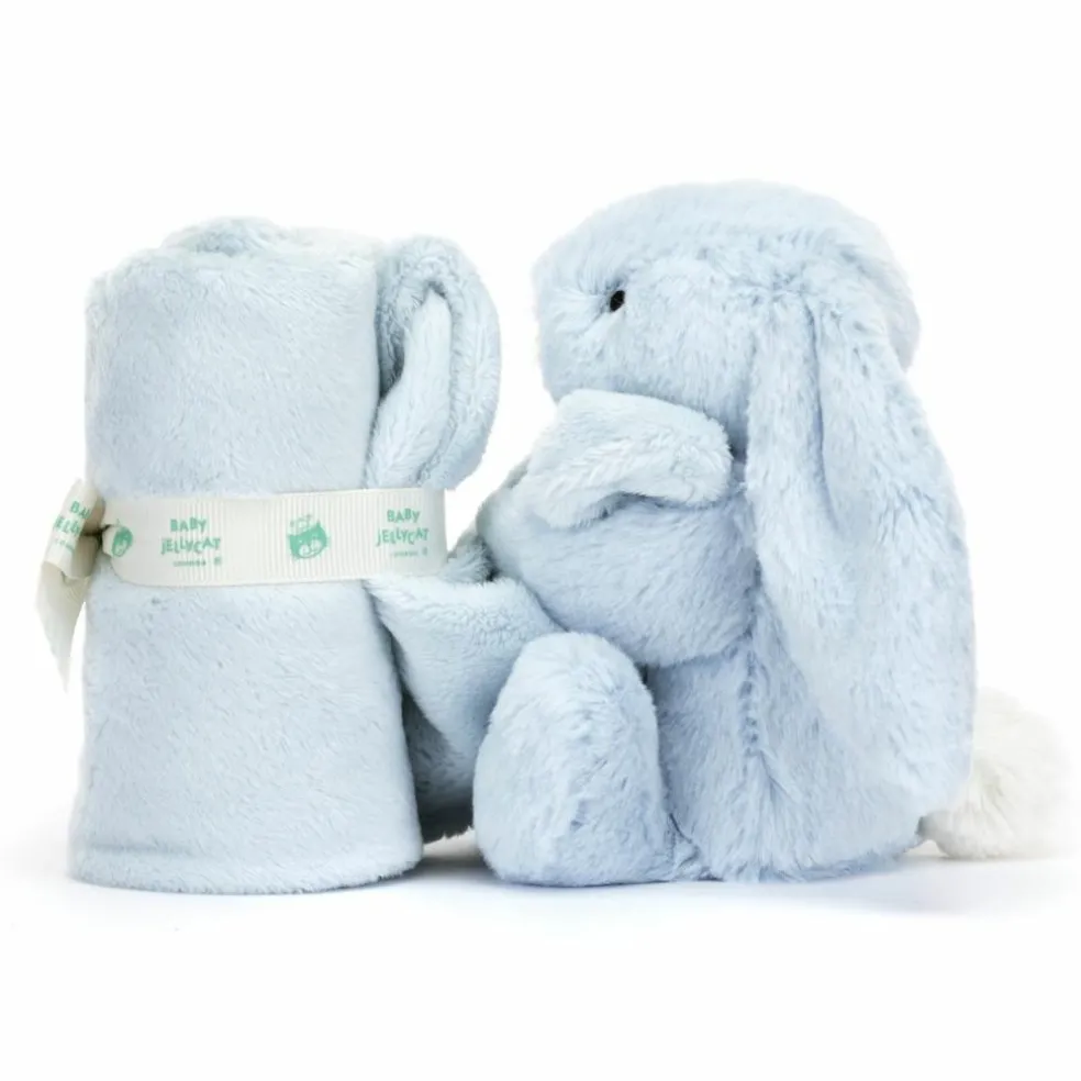 Doudou plat Bashful Lapin Bleu