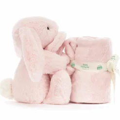 Doudou plat Bashful Lapin Rose