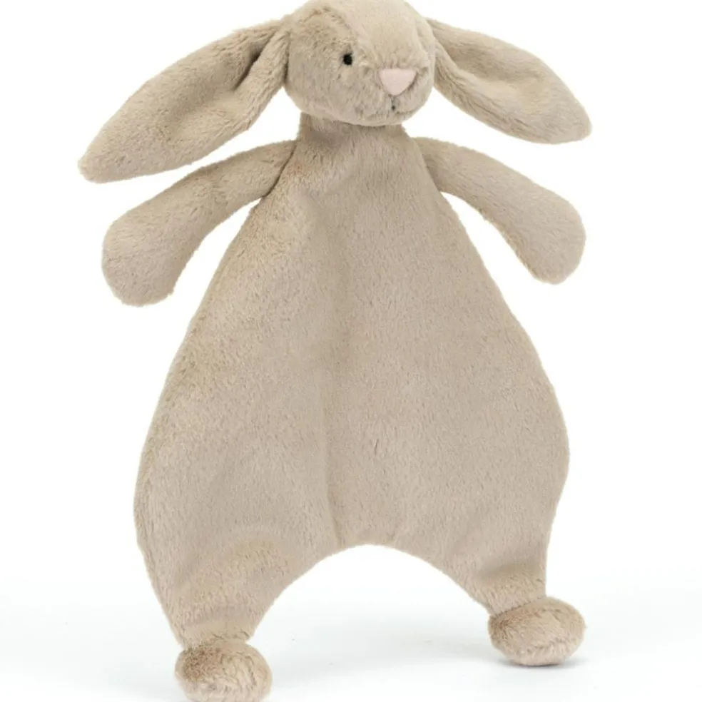 Doudou plat Bashful Lapin Beige (27 cm)