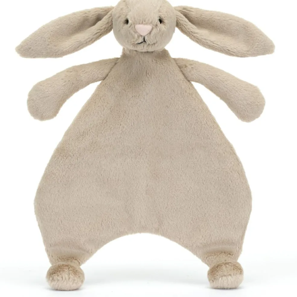 Doudou plat Bashful Lapin Beige (27 cm)