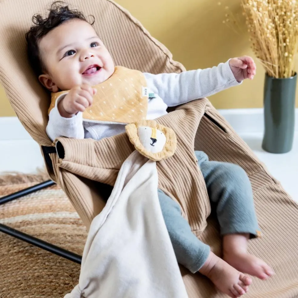 Doudou plat Bliss Beige Mr. Lion