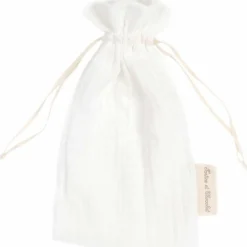 Doudou plat en coton bio éléphant (30 x 30 cm)