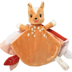 Doudou plat Fanfan le faon avec attache sucette