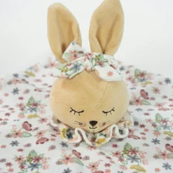 Doudou plat Lapin Garden