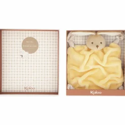 Doudou plat Lapin jaune