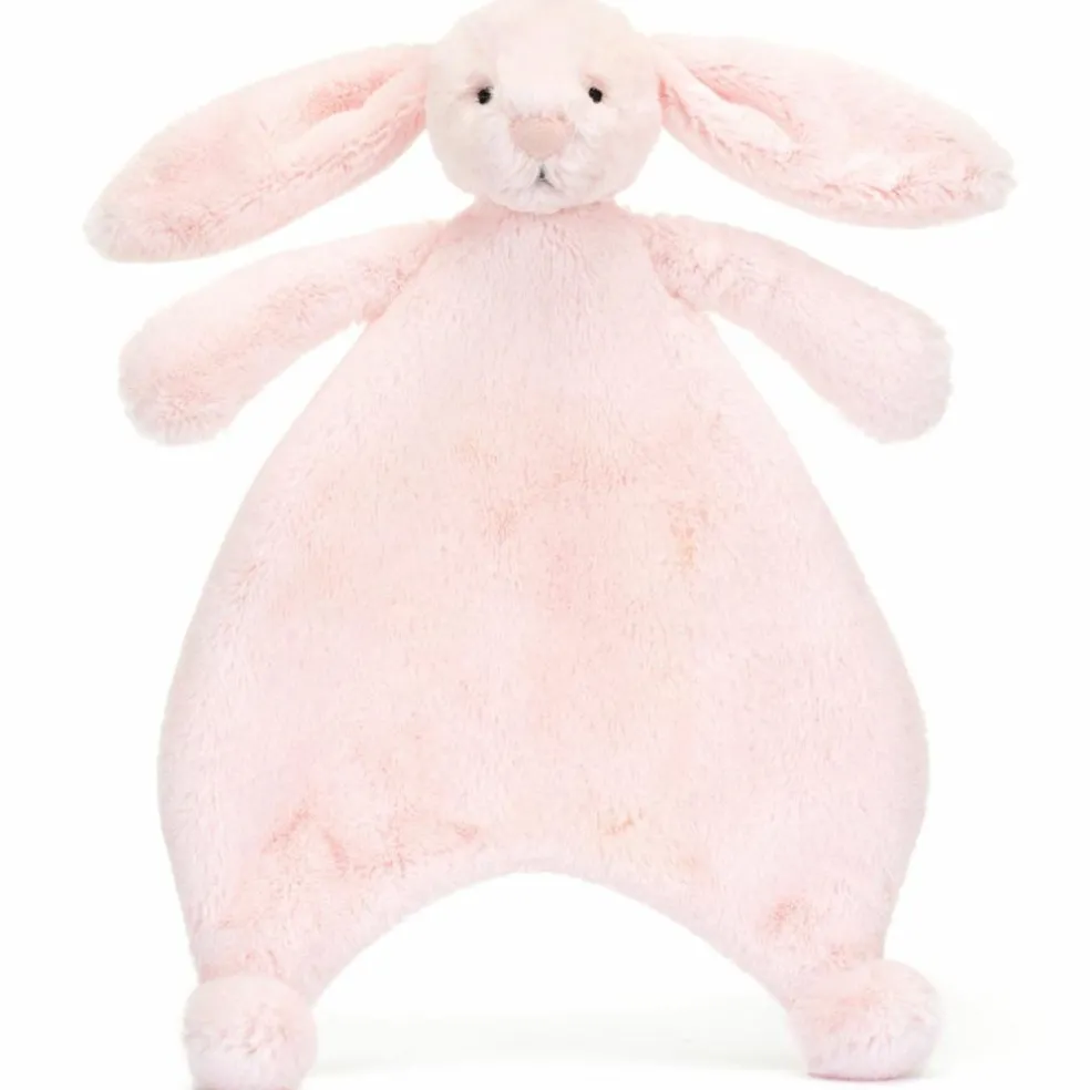 Doudou plat Lapin Rose