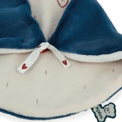 Doudou plat Manchot bleu