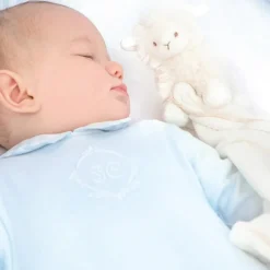 Doudou plat mouton écru (25 x 25 cm)