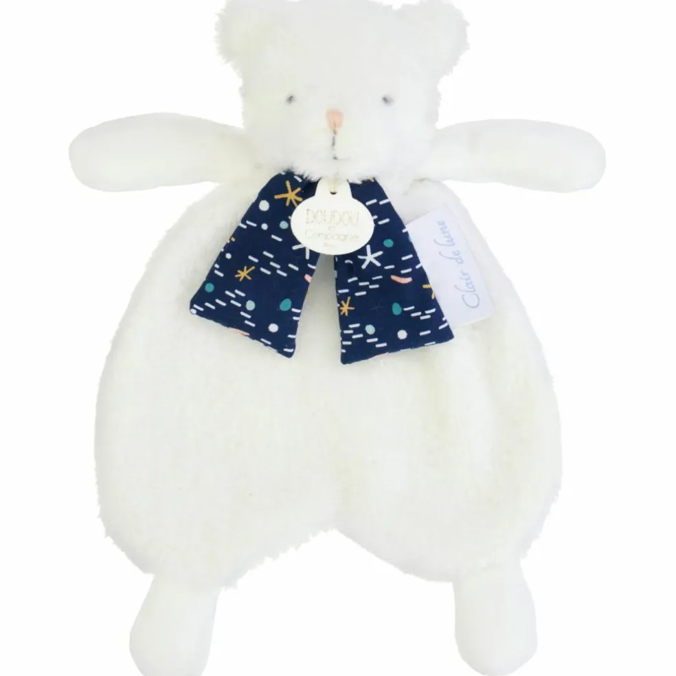 Doudou plat ours luminescent Clair de Lune (26 cm)