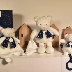 Doudou plat ours luminescent Clair de Lune (26 cm)