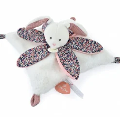 Doudou plat pétale Lapin Boh'aime (27 cm)