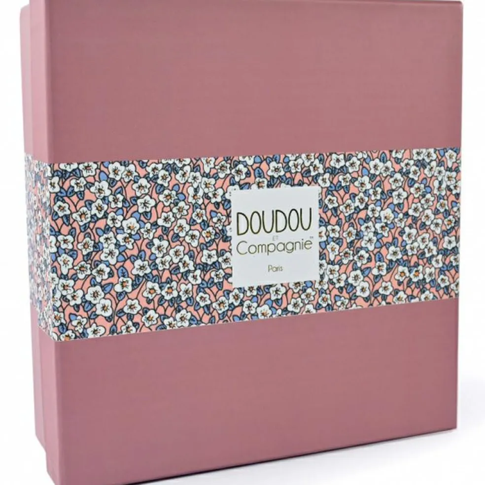 Doudou plat pétale Lapin Boh'aime (27 cm)