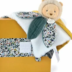 Doudou plat pétale Lion Boh'aime (27 cm)