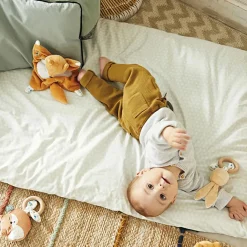 Doudou plat renard Léonard Les Fripons