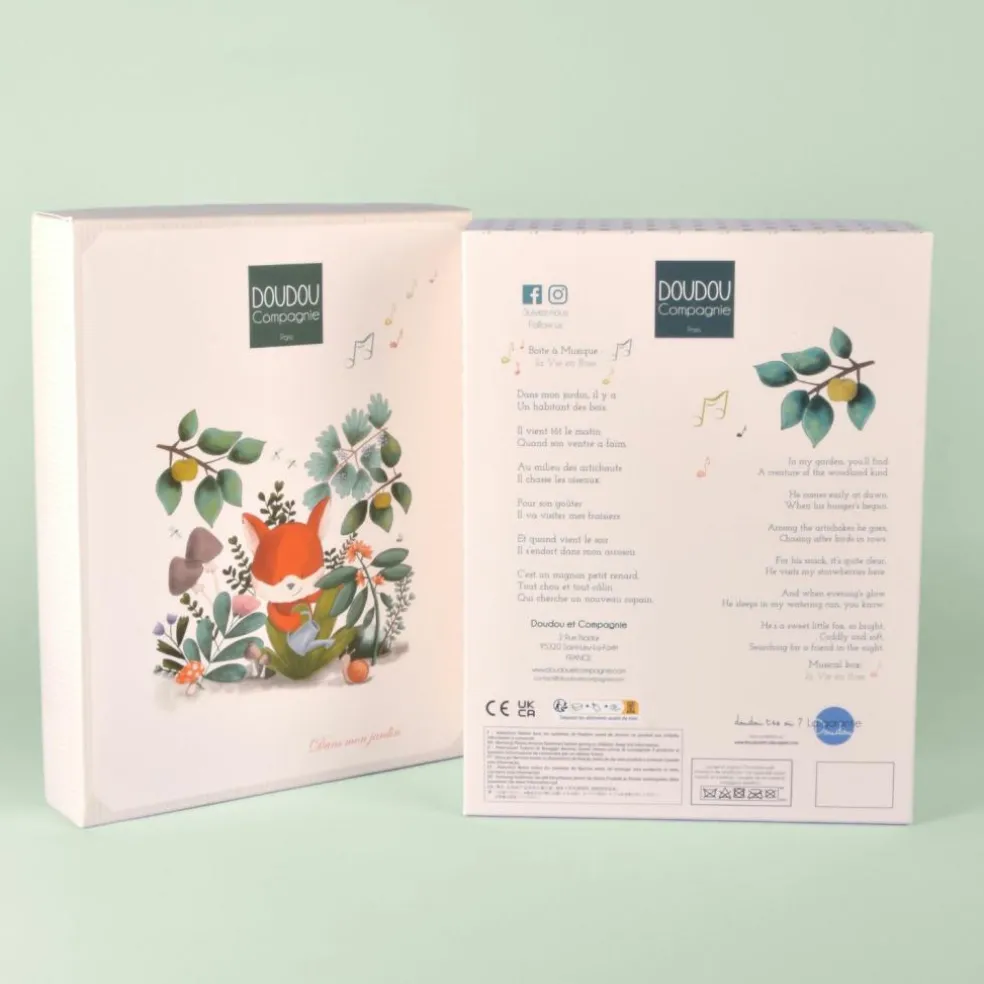 Doudou plat Romarin Le Renard (27 cm)