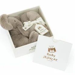 Doudou plat Smudge Eléphant