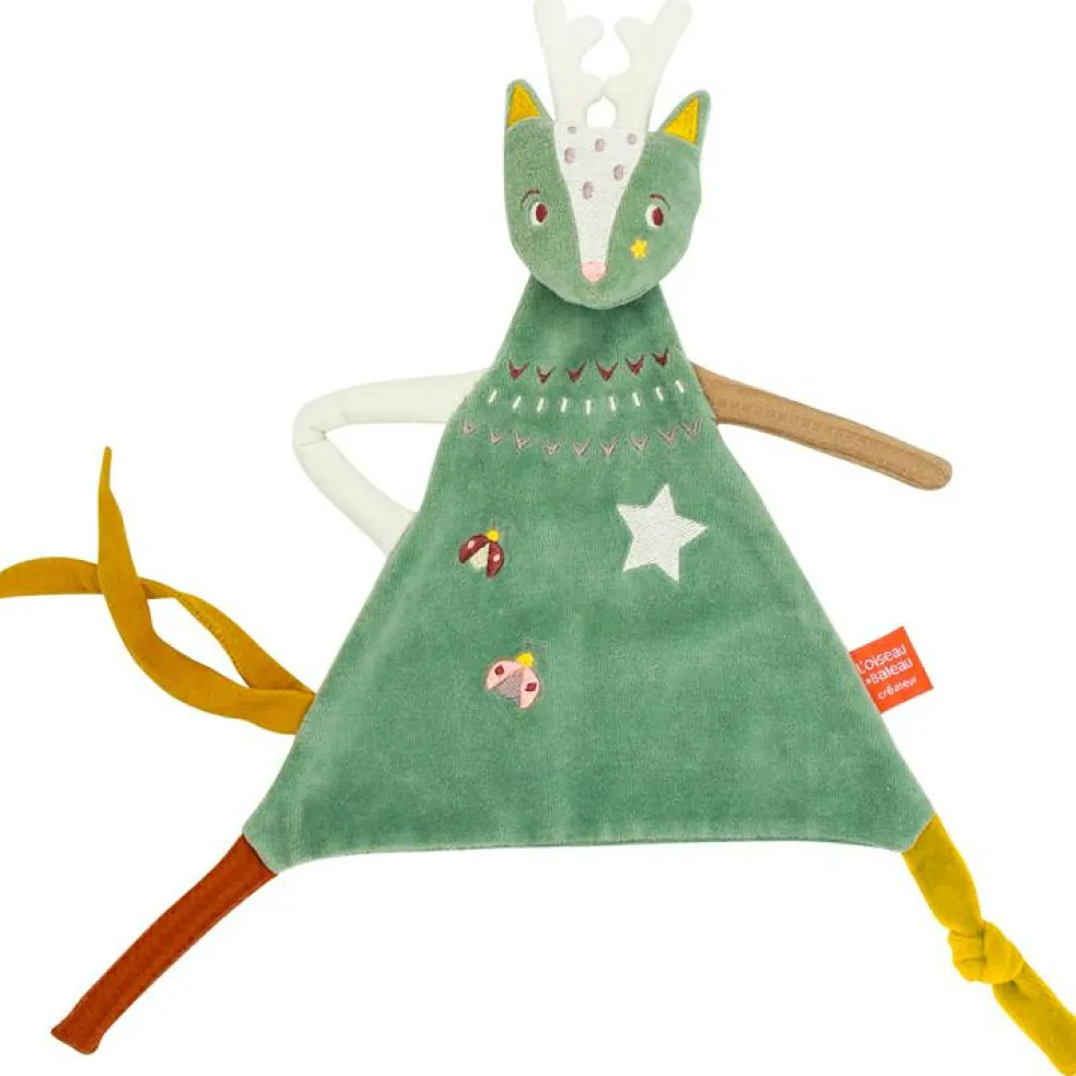 Doudou Z'anepasperdre daim vert (personnalisable)