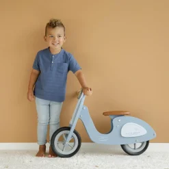 Draisienne scooter en bois blue