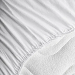 Drap housse de berceau en coton bio Blanc (50 x 83 cm)