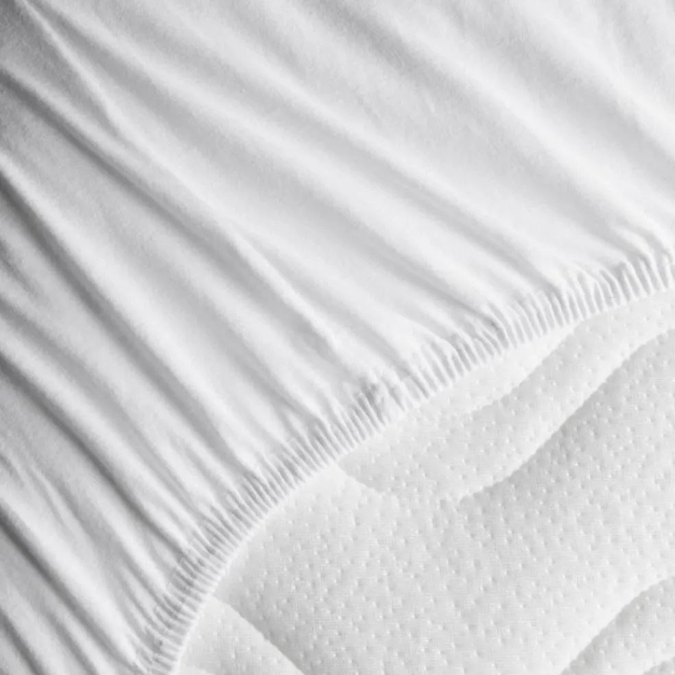 Drap housse de berceau en coton bio Blanc (50 x 83 cm)