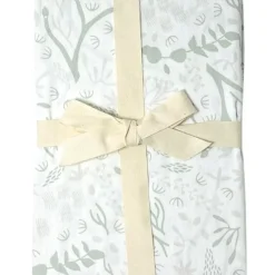 Drap housse en coton bio Yukari Tilleul (50 x 83 cm)