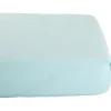 Drap housse en coton bio Bleu céladon (60 x 120 cm)