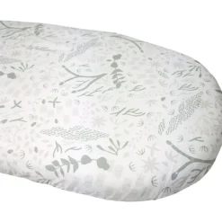 Drap housse en coton bio Yukari Tilleul pour landau (72 x 33 cm)