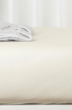 Drap housse en coton bio Ecru (70 x 140 cm)