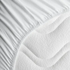 Drap housse en coton bio Blanc pour landau (72 x 33 cm)