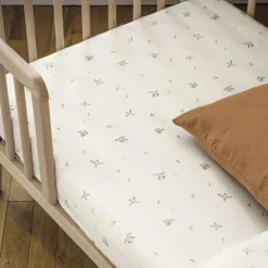 Drap housse en coton bio L'Envolée (60 x 120 cm)