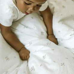 Drap housse en coton bio L'Envolée (60 x 120 cm)