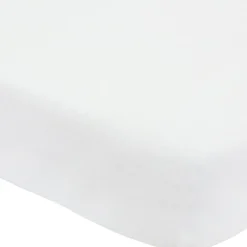 Drap housse en coton Blanc (40 x 80 cm)