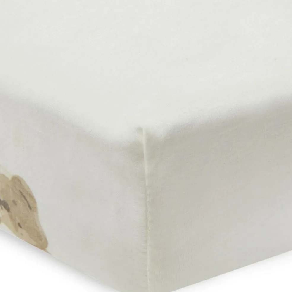 Drap housse en coton ours Teddy Bear (60 x 120 cm)