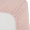 Drap housse en gaze de coton vieux rose (70 x 140 cm)
