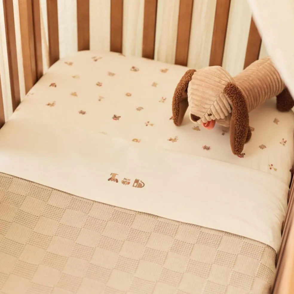 Drap housse en jersey Animal Friends (60 x 120 cm)