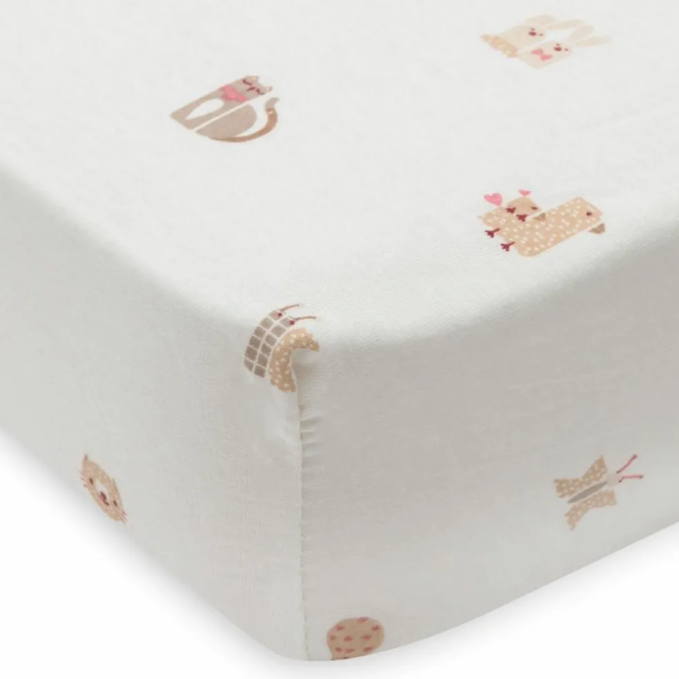 Drap housse en jersey Animal Friends (60 x 120 cm)