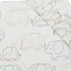Drap housse en jersey Elephant Tales (40 x 80 cm)