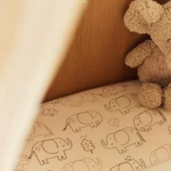 Drap housse en jersey Elephant Tales (40 x 80 cm)