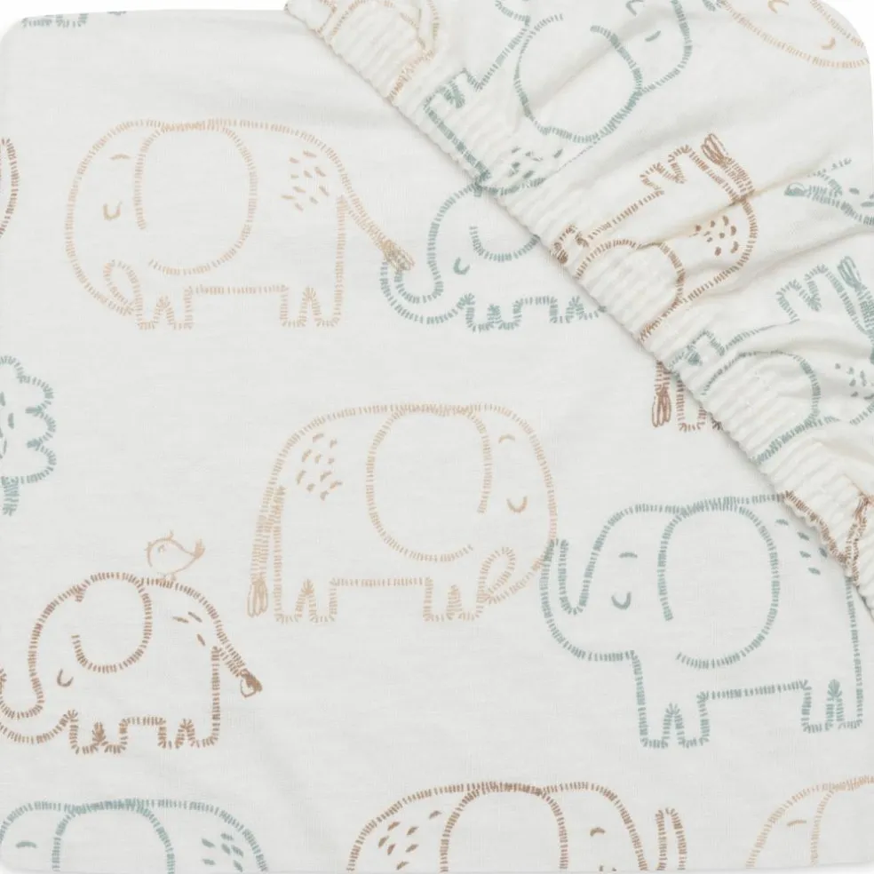 Drap housse en jersey Elephant Tales (60 x 120 cm)