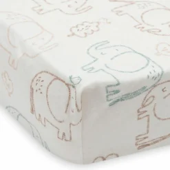 Drap housse en jersey Elephant Tales (60 x 120 cm)
