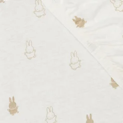 Drap housse en jersey Happy Miffy Nougat (40 x 80 cm)