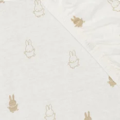 Drap housse en jersey Happy Miffy Nougat (60 x 120 cm)