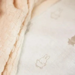 Drap housse en jersey Happy Miffy Nougat (60 x 120 cm)