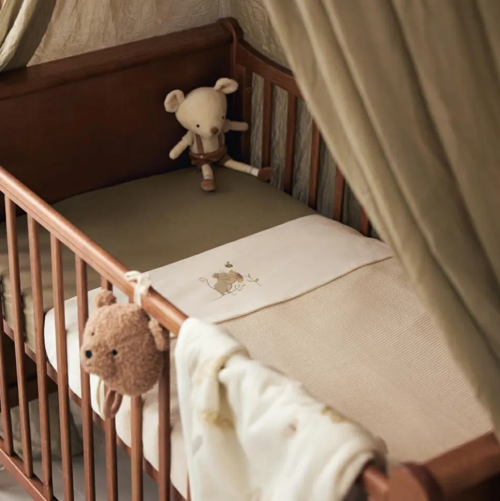 Drap housse en jersey Olive Green (60 x 120 cm)