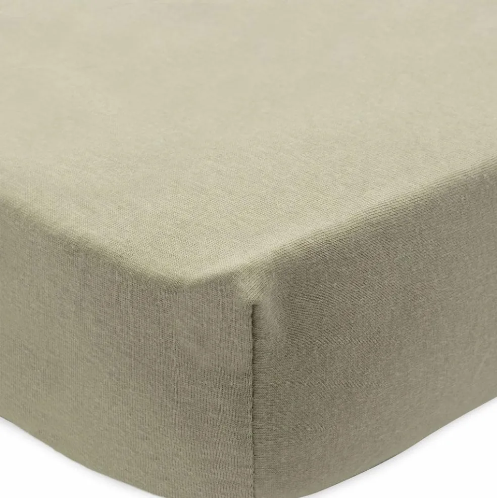Drap housse en jersey Olive Green (60 x 120 cm)