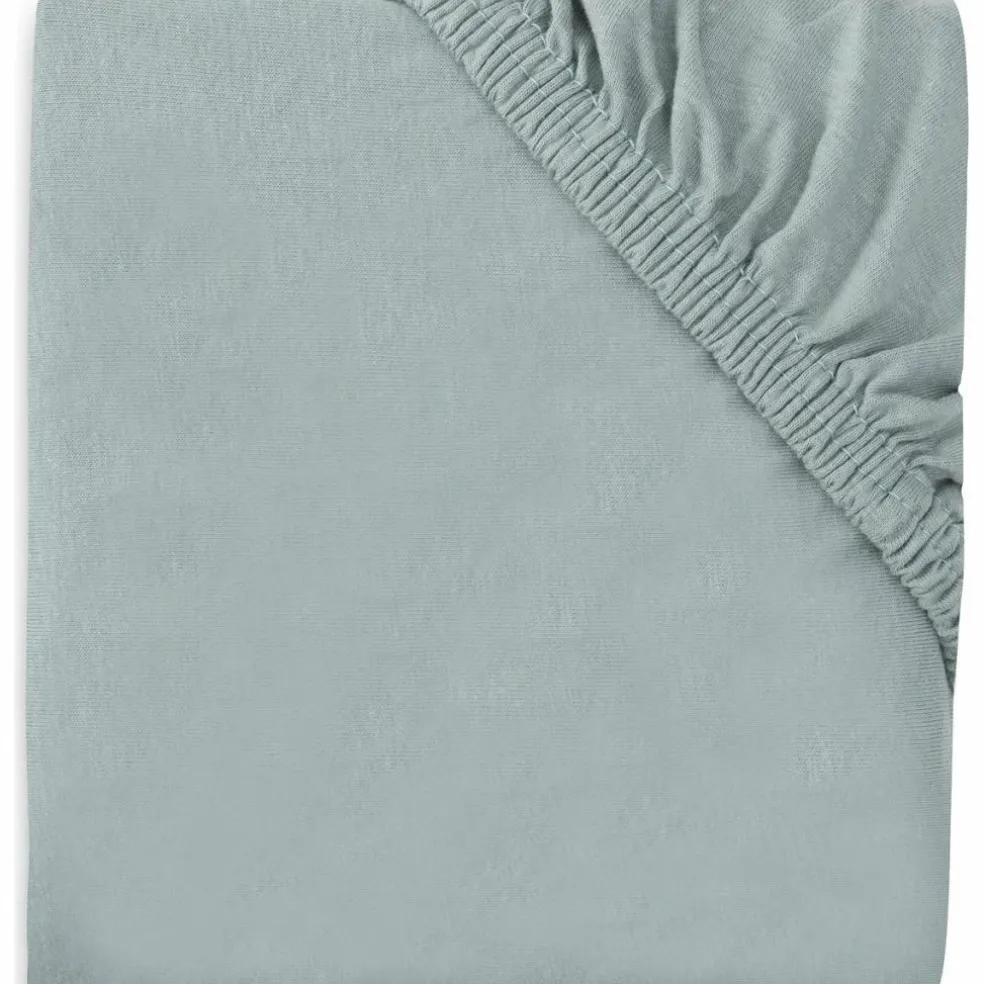 Drap housse en jersey pour matelas de parc Sea Green (75 x 95 cm)