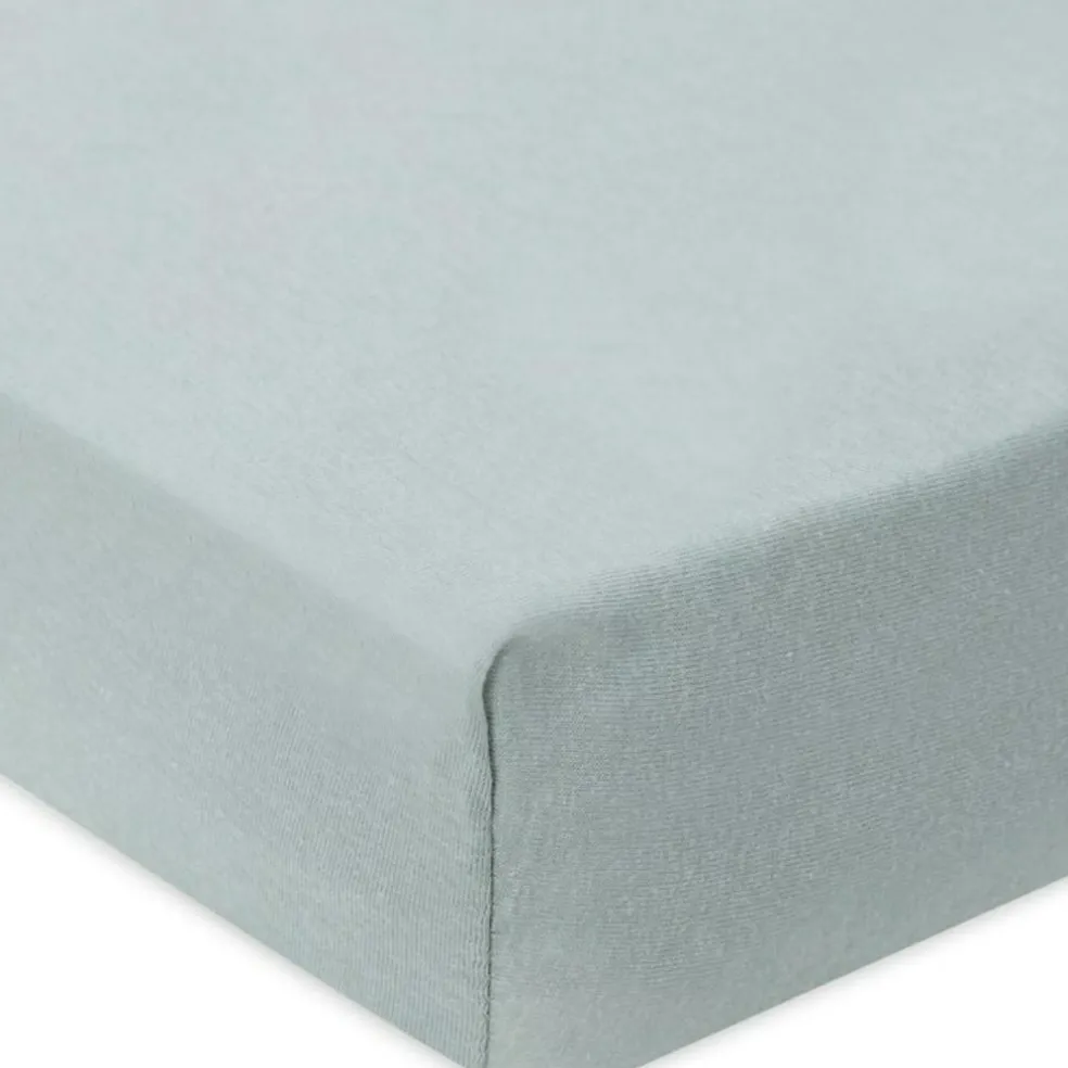 Drap housse en jersey Sea Green (60 x 120 cm)