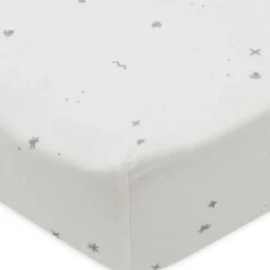 Drap housse en jersey Twinkling Sea Green (40 x 80 cm)