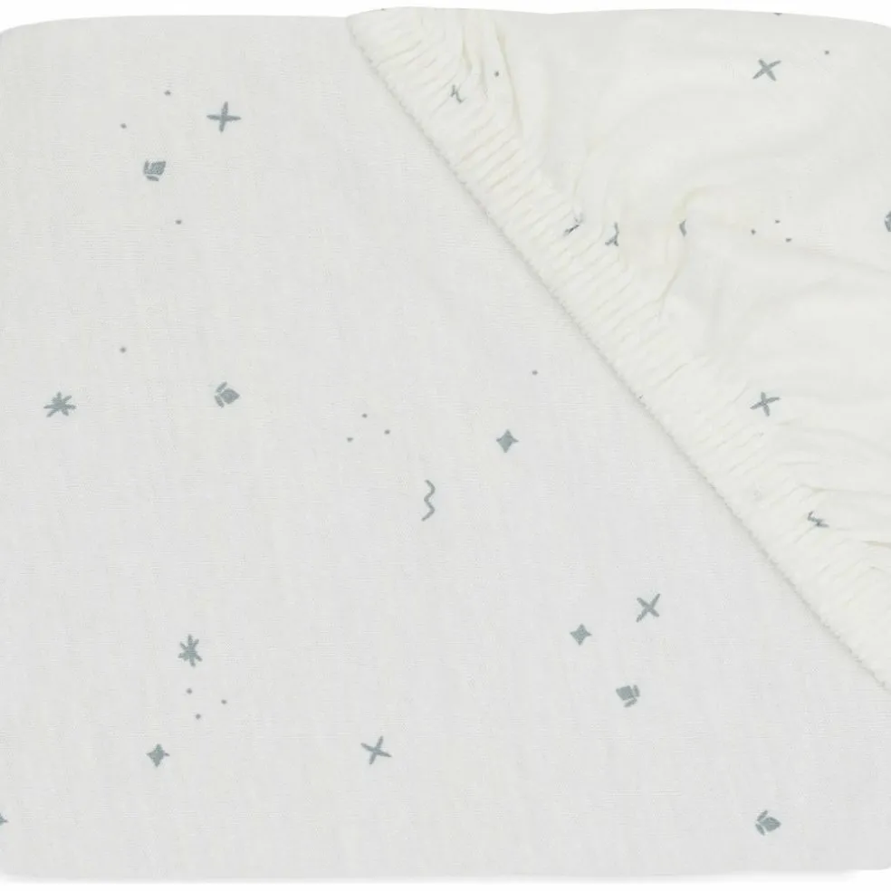 Drap housse en jersey Twinkling Sea Green (60 x 120 cm)