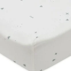 Drap housse en jersey Twinkling Sea Green (60 x 120 cm)